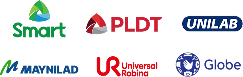 Industrial / Commercial Clients - Smart, PLDT, Unilab, Maynilad, Universal Robina, Globe